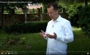 Dova s tumačenjem – mr. Enes ef. Hujdur