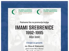 Sutra promocija knjige ‘Imami Srebrenice”