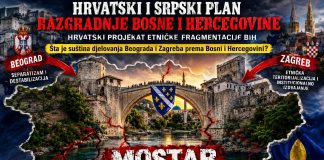 Mostar, Primorac i plan razgradnje Bosne